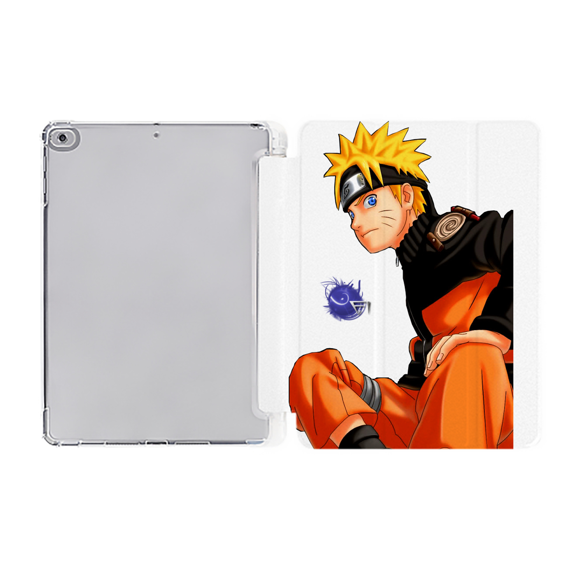 （画像用） NARUTO -ナルト- うずまき ナルト Uzumaki Naruto IPad ケース ペン収納付き 三つ折りスタンド PUレザー×シリコン 対応機種9.5/10.5/10.9インチ